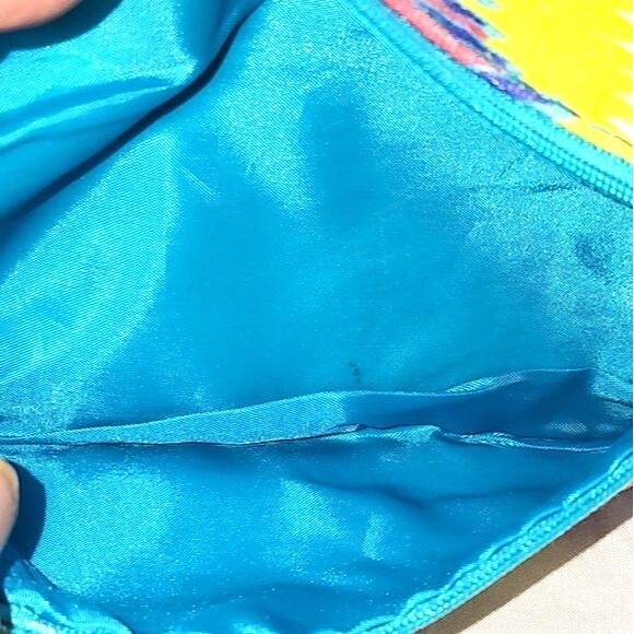 Ipsy Glam Multicolored Small Makeup Cosmetics Accessories Bag 7"X4.5" - Picture 4 of 4